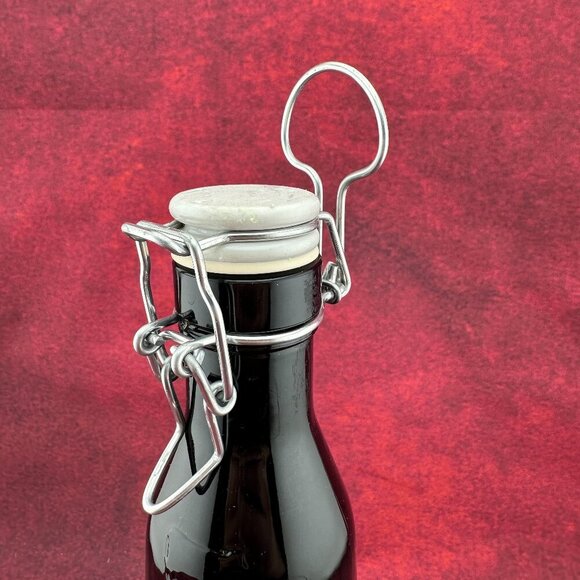 COUNTRY CORK BLACK MILK VINTAGE SNAP LID STOPPER BOTTLE 750 ml RUSTIC IRISH - Picture 5 of 8